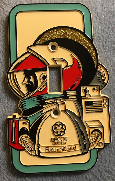 photo of Epcot Space man light switch