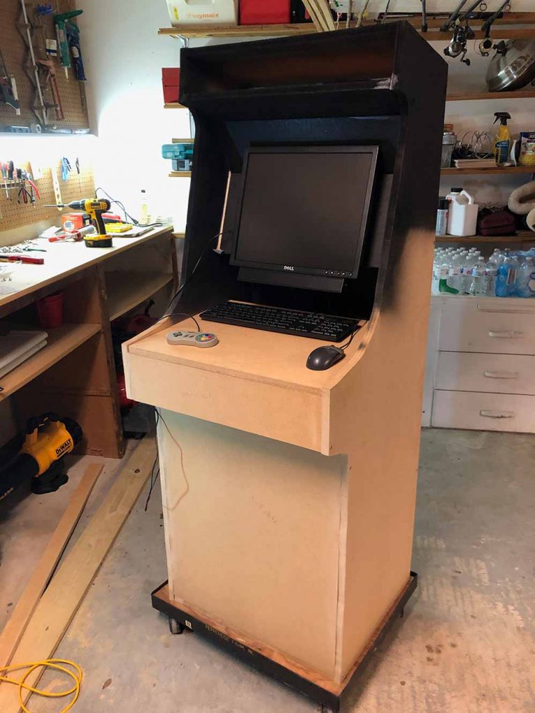 Cabinet powered on during first full hookup test